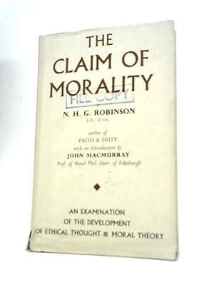Seller image for The Claim Of Morality for sale by World of Rare Books
