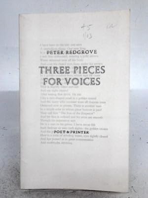 Imagen del vendedor de Three Pieces for Voices a la venta por World of Rare Books