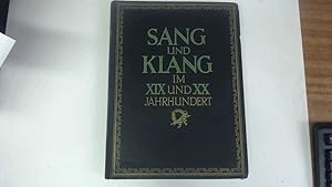 Seller image for Sang Und Klang. Im XIX und XX Jahrhundert. Band XII.11 for sale by Goldstone Rare Books