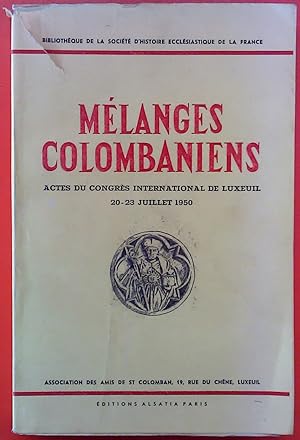 Bild des Verkufers fr Melanges Colombaniens. Actes du Congres International de Luxeuil 20-23 Juillet 1950 zum Verkauf von biblion2