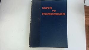 Bild des Verkufers fr Days to remember. America 1945-1955 zum Verkauf von Goldstone Rare Books