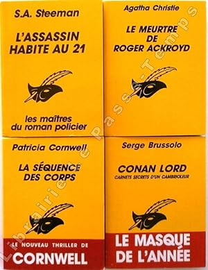 Image du vendeur pour LE MASQUE [Mini-livre magnet] - [Brussolo, Conan Lord / Christie, Le meurtre de Roger Ackoyd / Cornwell, La squence des corps / Steeman, L'assassin habite au 21]. mis en vente par Jean-Paul TIVILLIER