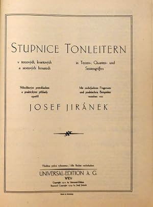 Immagine del venditore per Tonleitern in Terzen-, Quarten- und Sextengriffen. Mit mehrfachen Fingersatz und praktischen Beispielen versehen venduto da Paul van Kuik Antiquarian Music