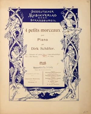 Bild des Verkufers fr 4 petits morceaux pour piano. No. 3. Chant mlancholique zum Verkauf von Paul van Kuik Antiquarian Music