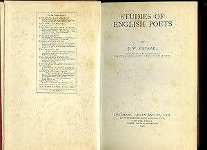Seller image for Studies of English Poets for sale by Little Stour Books PBFA Member