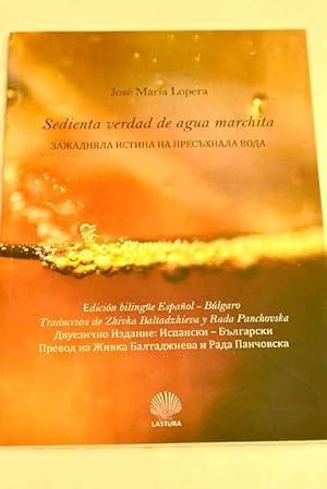 Imagen del vendedor de Sedienta verdad de agua marchita = a la venta por Alcan Libros