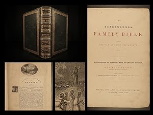 Imagen del vendedor de The illustrated family Bible : containing the Old and New Testaments, &c. &c. ; with the self-interpreting and explanatory notes, and marginal references, of the late Rev. John Brown a la venta por Schilb Antiquarian