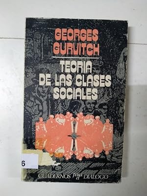 Imagen del vendedor de Teora de las clases sociales a la venta por Libros Ambig