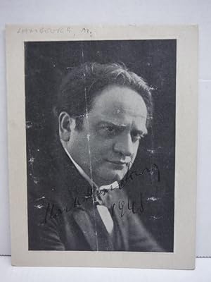 Imagen del vendedor de 1948:MARK HAMBOURG AUTOGRAPHED PHOTOGRAPH a la venta por Imperial Books and Collectibles