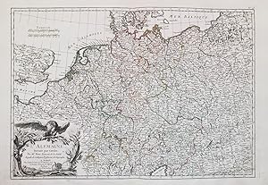 Imagen del vendedor de L'Alemagne Divisee par Cercles." - Deutschland Deutsches Reich Preuen Polen sterreich Ungarn Allemagne Germany a la venta por Antiquariat Steffen Vlkel GmbH