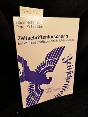 Seller image for Zeitschriftenforschung Ein wissenschaftsgeschichtlicher Versuch for sale by ANTIQUARIAT Franke BRUDDENBOOKS