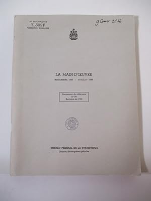 Bild des Verkufers fr La Main-D'Oeuvre. Novembre 1945 - Juillet 1958. zum Verkauf von Antiquariat Bookfarm