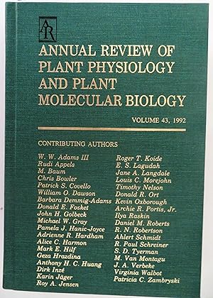 Image du vendeur pour Annual Review of Plant Physiology and Plant Molecular Biology, Volume 43, 1992 mis en vente par Book Catch & Release