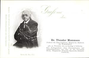 Bild des Verkufers fr Ansichtskarte / Postkarte Dr. Theodor Mommsen, Historiker, Portrait, Reklame, Esser's Seifenpulver - Das Groe Jahrhundert E 173 zum Verkauf von akpool GmbH