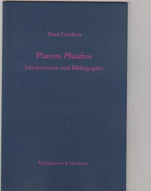 Bild des Verkufers fr Platons Phaidros: Interpretation und Bibliographie zum Verkauf von Elops e.V. Offene Hnde