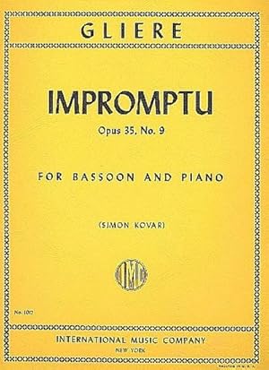 Bild des Verkufers fr Impromptu op.35,9for bassoon and piano zum Verkauf von AHA-BUCH GmbH