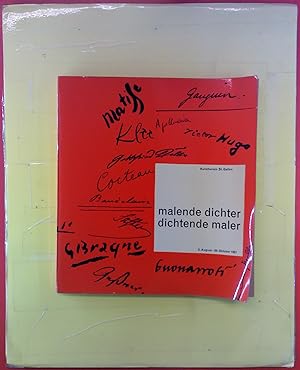 Seller image for Malende Dichter/ Dichtende Maler, Kunstmuseum St. Gallen 3. August-20. Oktober 1957 for sale by biblion2