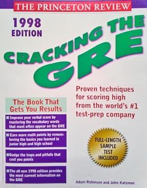 Seller image for CRACKING THE GRE. for sale by Livraria Castro e Silva