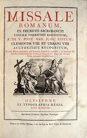 MISSALE ROMANUM, [Beneditino] [ENCADERNAÇÃO ARTÍSTICA SÉC. XVIII.]