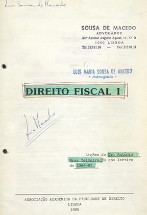 Seller image for DIREITO FISCAL I. for sale by Livraria Castro e Silva