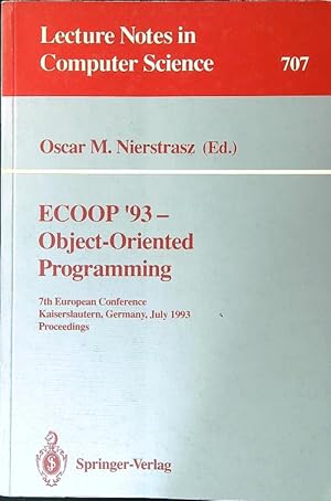 Seller image for ECOOP '93 - Object-Oriented Programming for sale by Librodifaccia