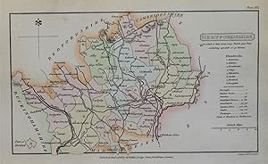 Antique Map HERTFORDSHIRE, Capper Original Hand Coloured County Map 1808