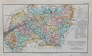 Antique Map GLOUCESTERSHIRE, Capper Original Hand Coloured County Map 1808