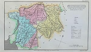 Antique Map WESTMORLAND, CUMBRIA, Capper Original Hand Coloured 1808