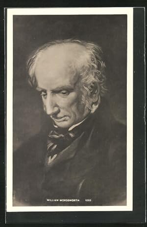 Künstler-Ansichtskarte Portrait des britischen Dichters William Wordsworth