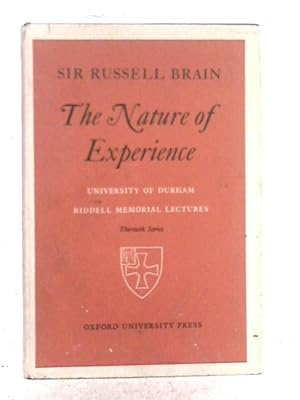 Seller image for The Nature of Experience for sale by World of Rare Books