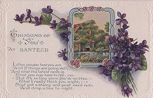 Thinking Of You At Banteer Cork Ireland Antique Love Postcard