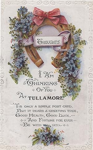 Thinking Of You At Tullamore Irish Greetings Old Postcard