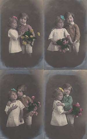 Children Getting Married Or At Wedding 4x Antique Postcard s
