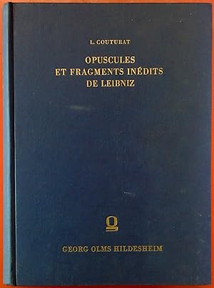 Bild des Verkufers fr Opuscules et fragments inedits de Leibniz extraits des manuscrits de la Bibliotheque Royale de Hanovre. zum Verkauf von biblion2