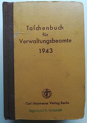 Taschenbuch für Verwaltungsbeamte 1943. 60. Jahrgang.