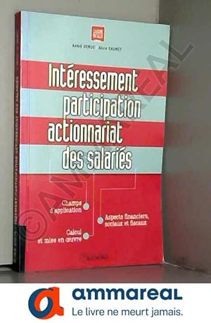 Image du vendeur pour Intressement, participation, actionnariat des salaris mis en vente par Ammareal