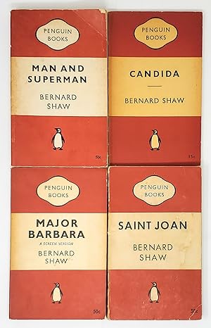 [4 Volume Set of Bernard Shaw Books] Man and Superman; Candida; Major Barbara: A Screen Version; ...