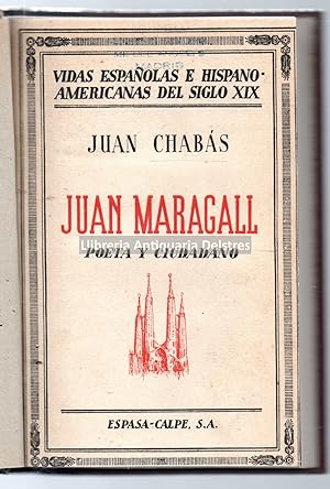 Bild des Verkufers fr Juan Maragall, poeta y ciudadano, por [.]. zum Verkauf von Llibreria Antiquria Delstres
