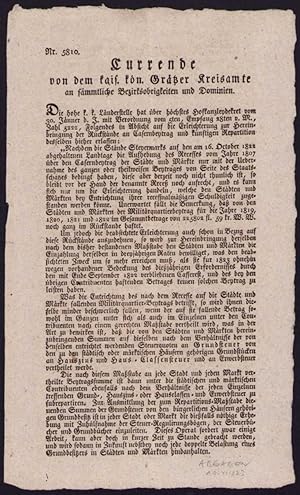 Kurrende Graz, Abgaben im Jahre 1823, verfasst von Franz Edler v. Werner