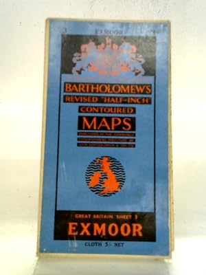 Imagen del vendedor de Bartholomews Revised Half-inch Contoured Maps. Great Britain Sheet 3 Exmoor a la venta por World of Rare Books