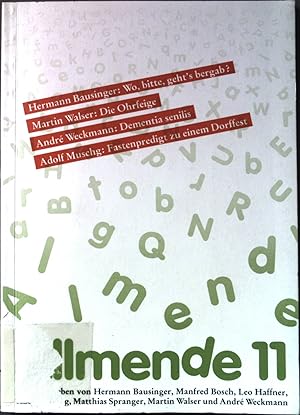 Bild des Verkufers fr Wo, bitte, geht's bergab?/ Die Ohrfeige/ Dementia senilis/ Fastenpredigt zu einem Dorffest. Allmende, 11 zum Verkauf von books4less (Versandantiquariat Petra Gros GmbH & Co. KG)