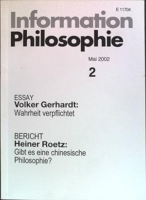 Bild des Verkufers fr Wahrheit verpflichtet: in - Information Philosophie Nr. 2/02. zum Verkauf von books4less (Versandantiquariat Petra Gros GmbH & Co. KG)