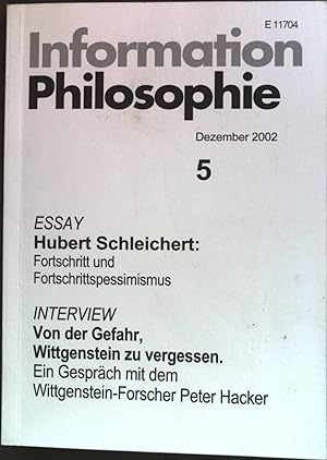 Seller image for Fortschritt und Fortschrittpessimismus: in - Information Philosophie Nr. 5/02. for sale by books4less (Versandantiquariat Petra Gros GmbH & Co. KG)
