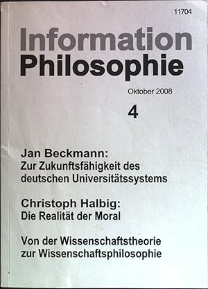 Image du vendeur pour Zur Zukunftsfhigkeit des deutschen Universittssystems: in - Information Philosophie Nr. 4/08. mis en vente par books4less (Versandantiquariat Petra Gros GmbH & Co. KG)