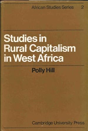 Seller image for Studies in Rural Capitalism in West Africa for sale by Goulds Book Arcade, Sydney