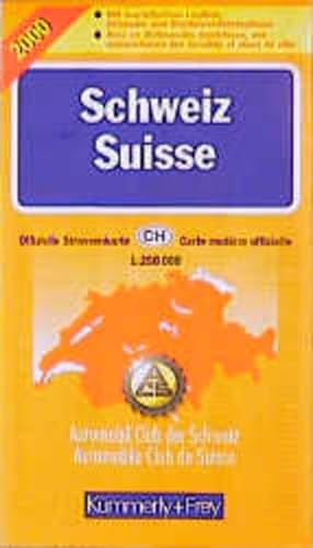 Schweiz / Switzerland / Suisse / Svizzera. 1: 250 000. Offizielle Straßenkarte des Automobil Club