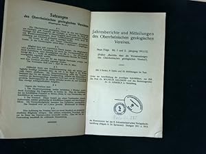 Imagen del vendedor de Dogger und Meeressand am Rttlerschlo. Jahresberichte und Mitteilungen des Oberrheinischen Geologischen Vereines. Neue Folge, Band 2, 1912. a la venta por Antiquariat Bookfarm