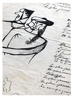 Image du vendeur pour Guillaume APOLLINAIRE / Manuscrit Autographe / Alcools / Dessins mis en vente par Le Manuscrit Franais