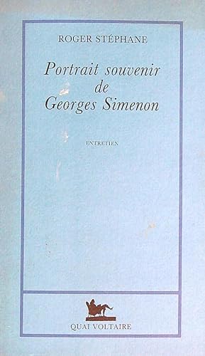 Image du vendeur pour Portrait souvenir de Georges Simenon: entretien mis en vente par Librodifaccia