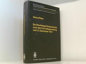 Seller image for Die Rechtslage Deutschlands nach dem Grundlagenvertrag vom 21. Dezember 1972 (Beitrge zum auslndischen ffentlichen Recht und Vlkerrecht (71)) for sale by Book Broker